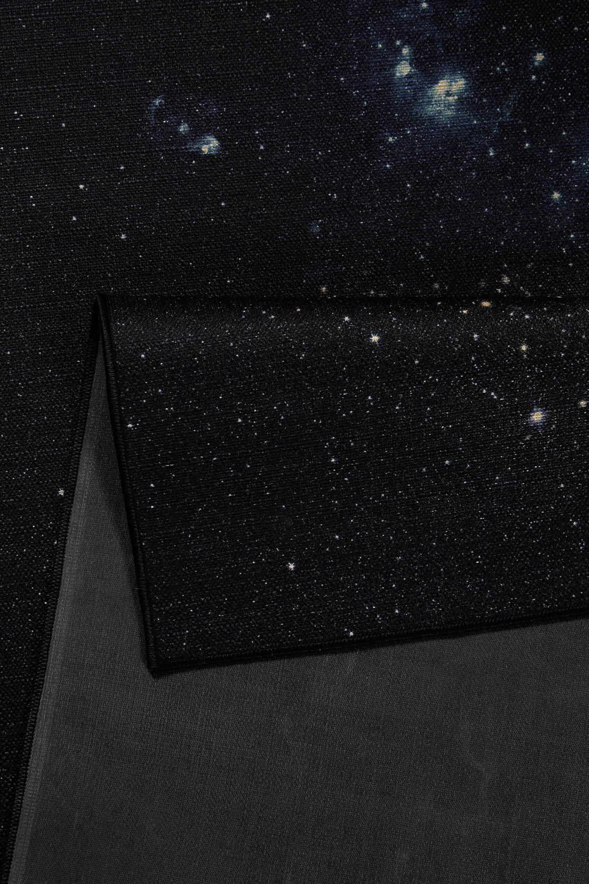 FLACHWEBETEPPICH  Wohnzimmer 160/230 cm Galactic Glow Schwarz, Dunkelblau, Dunkelgelb rechteckig  - Dunkelgelb/Schwarz, Basics, Kunststoff/Textil (160/230cm) - WECON HOME