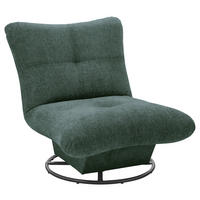 SESSEL in Struktur Dunkelgrün  - Dunkelgrün/Schwarz, Konventionell, Textil/Metall (96/75/93cm) - Carryhome