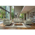 SESSEL in Echtleder Taupe  - Taupe/Schwarz, Design, Leder/Metall (115/92/98cm) - Novel
