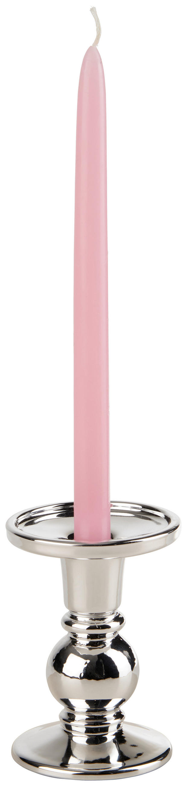 KERZENHALTER - Silberfarben, Basics, Glas (9/12,5cm) - Ambia Home