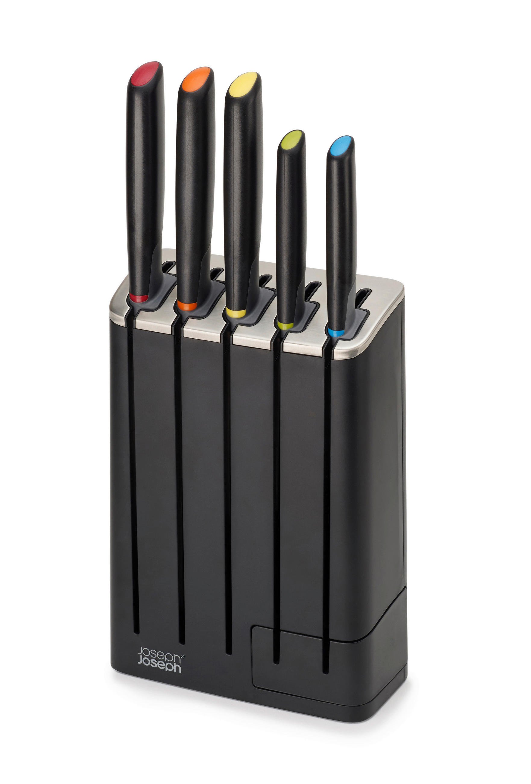 MESSERBLOCK  - Schwarz, Basics, Kunststoff/Metall (16,8/7,5/35,7cm) - Joseph Joseph