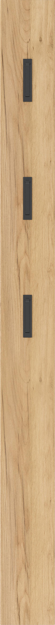 GARDEROBE 3-teilig  in 130/200/27 cm  - Eichefarben/Grün, Design, Glas/Holzwerkstoff (130/200/27cm) - Livetastic