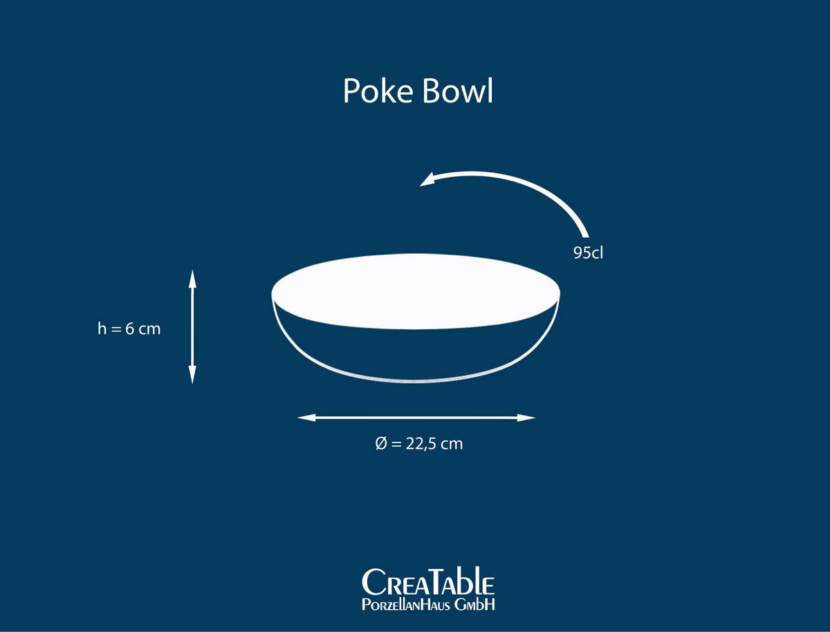 SCHÜSSELSET Cascade Bowls Mix 4-teilig  - Blau/Braun, Basics, Keramik (22,5/5cm) - Creatable