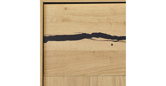 SIDEBOARD  200/89/40 cm 2 Schublade(n)  - Eichefarben/Schwarz, KONVENTIONELL, Holzwerkstoff (200/89/40cm) - Xora