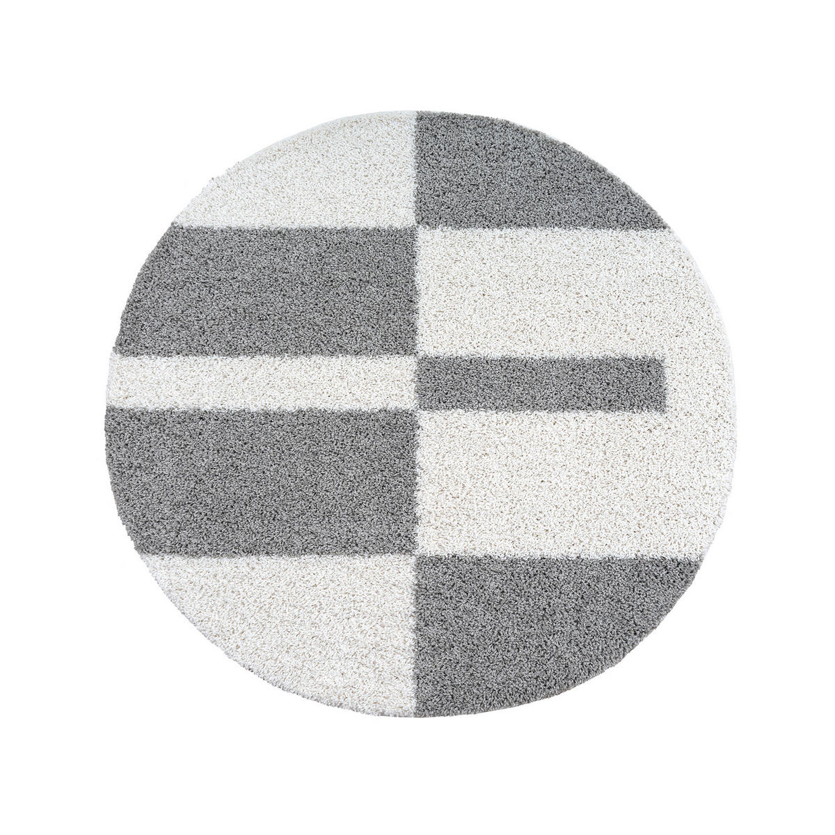 TEPIH VISOKOG FLORA  200 cm  bijela, svijetlo siva  Milano  - bijela/svijetlo siva, Basics, tekstil/plastika (200cm)