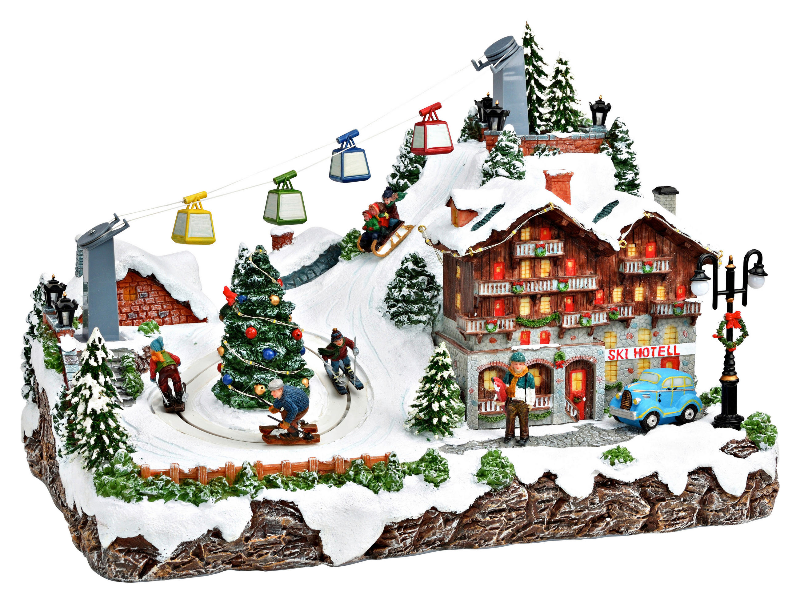 X-Mas Led-Weihnachtsfigur Mehrfarbig 46.0x32.0x32.0 cm