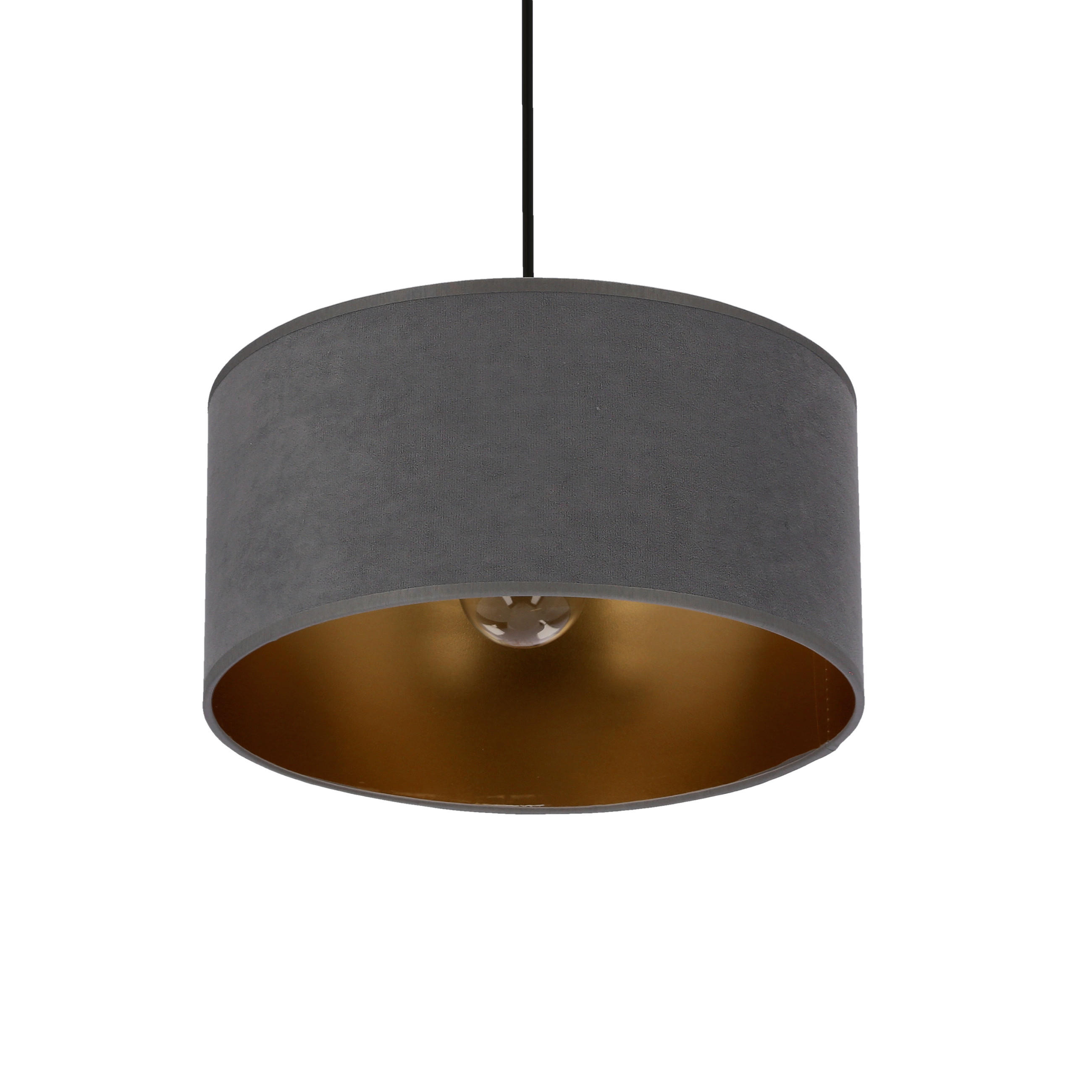 PENDELLEUCHTE Maloto 30/30/115 cm   - Goldfarben/Schwarz, KONVENTIONELL, Kunststoff/Metall (30/30/115cm)
