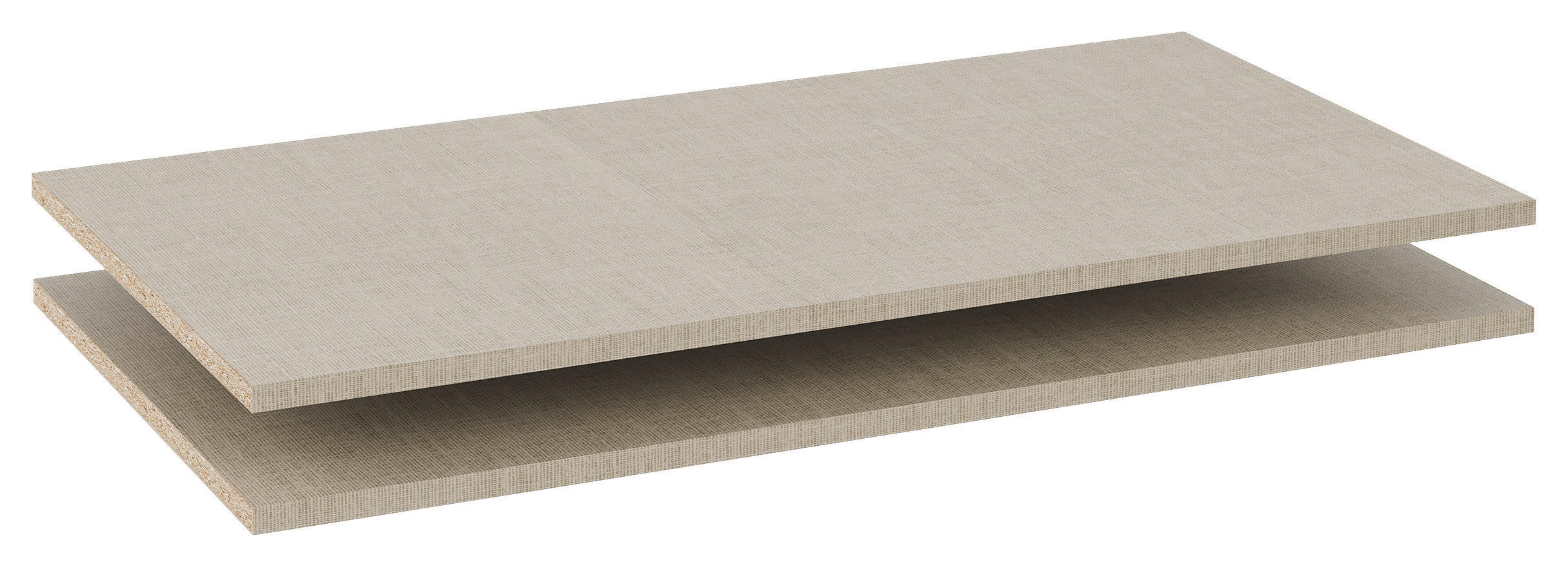 home24 Einlegebodenset Taupe 88x2.2x50 cm