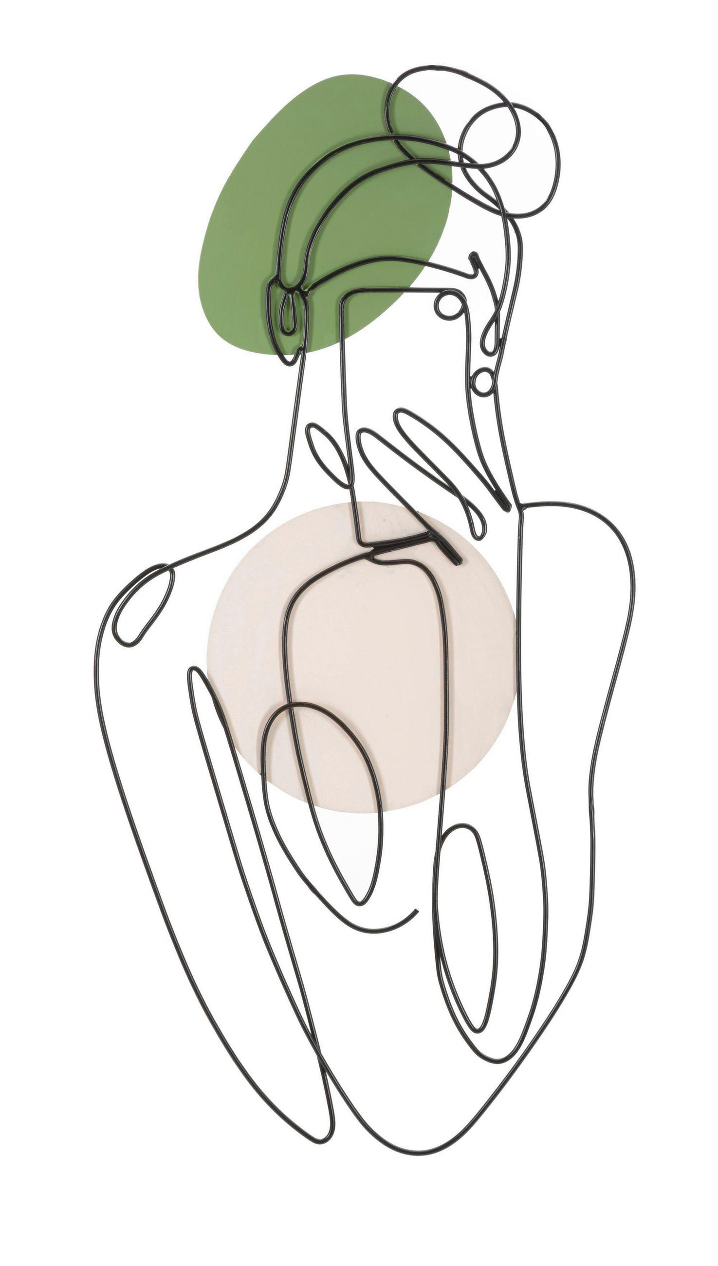 DEKORACE NA ZEĎ 40/80/1.3 cm  - Basics, kov (40/80/1.3cm)