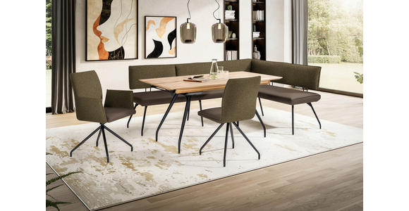 STUHL  ,  , Webstoff, Mikrofaser  ,  - Schwarz/Braun, Design, Textil/Metall (49/91/60cm) - Moderano