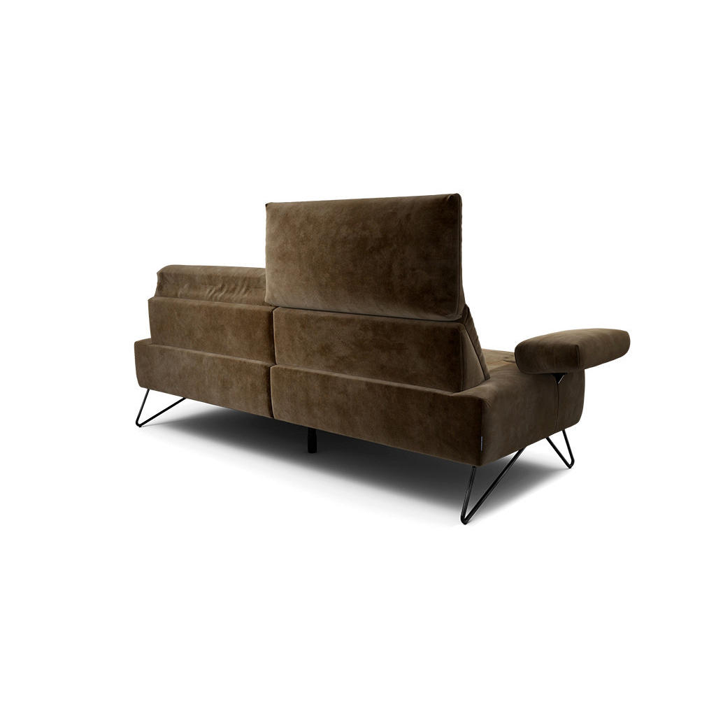 Thumbnail - Sensoo 2,5-Sitzer Cosy, Braun, Textil, 204-234x85x86-94 cm, Stoffauswahl, Armteil links, rechts, Wohnzimmer, Sofas & Cou...