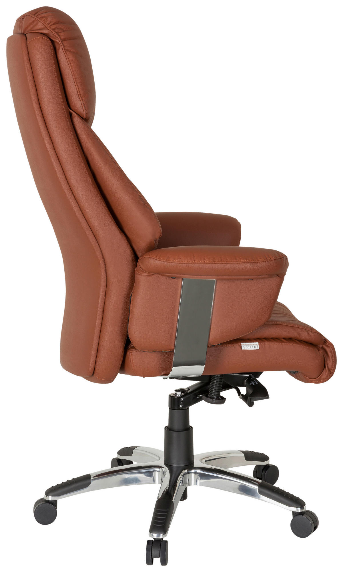 PISARNIŠKI STOL umetna masa, tekstil rjava  - rjava, Moderno, kovina/umetna masa (63/140/52cm) - MID.YOU