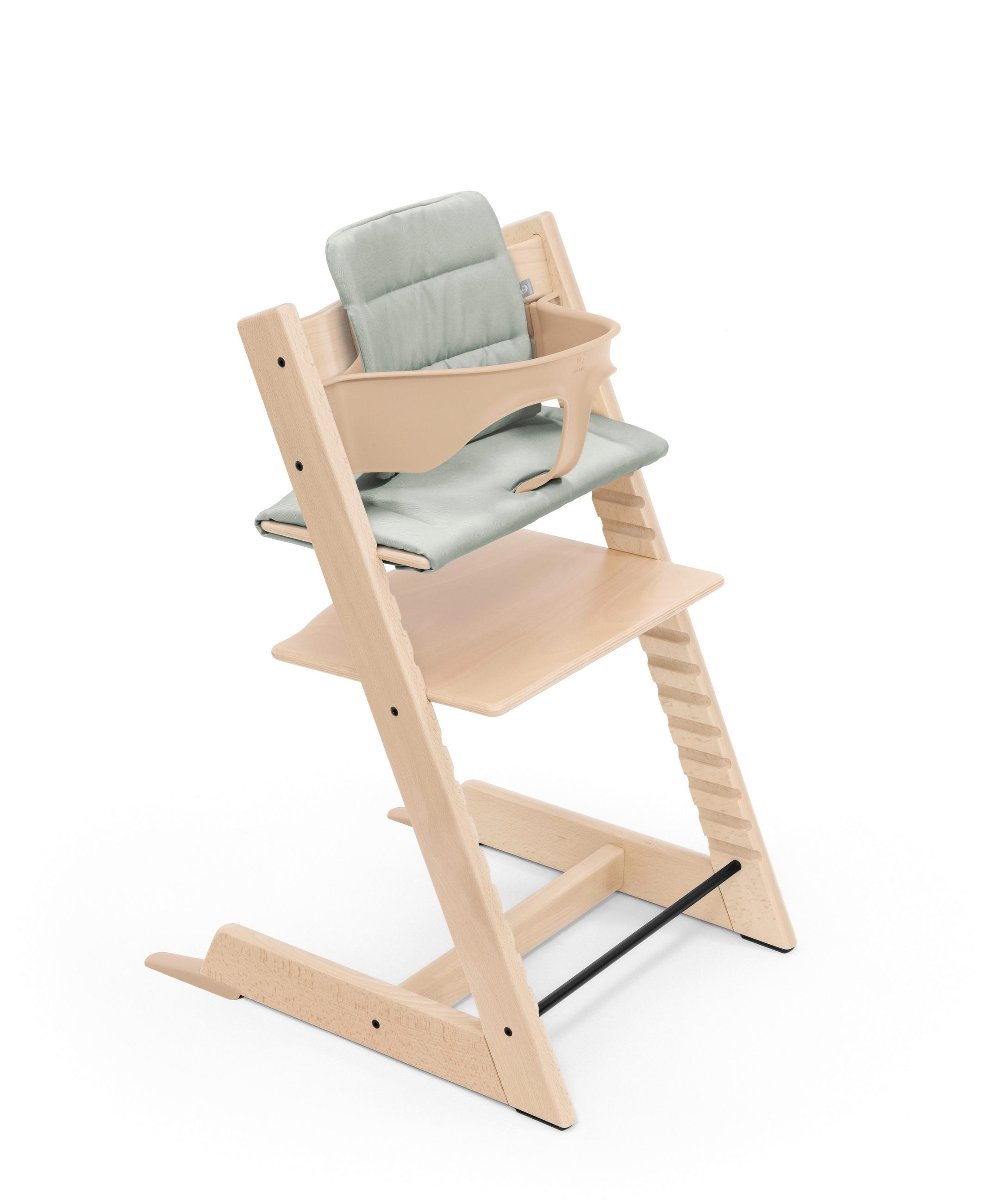 HOCHSTUHLEINLAGE  - Salbeigrün, Basics, Textil (41cm) - Stokke
