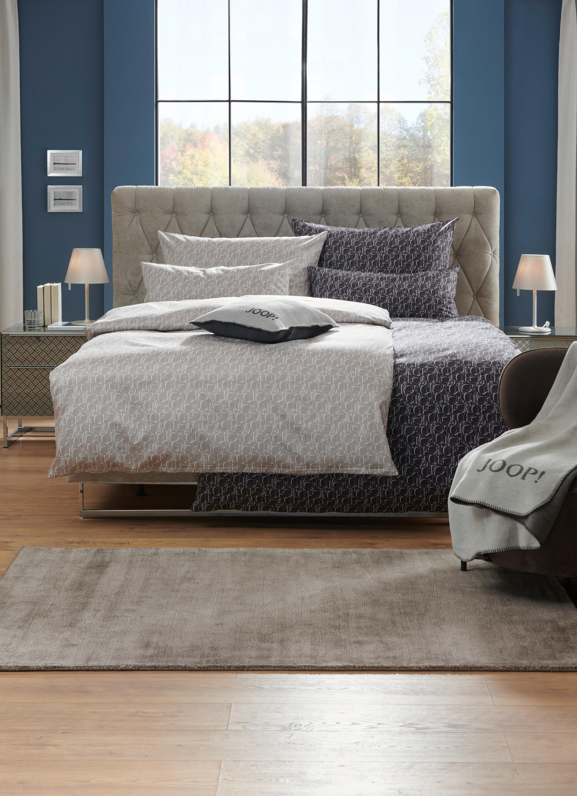 BETTWÄSCHE JOOP ORNAMENT Makosatin 140/200 cm  - Beige, Design, Naturmaterialien/Textil (140/200cm) - Joop!