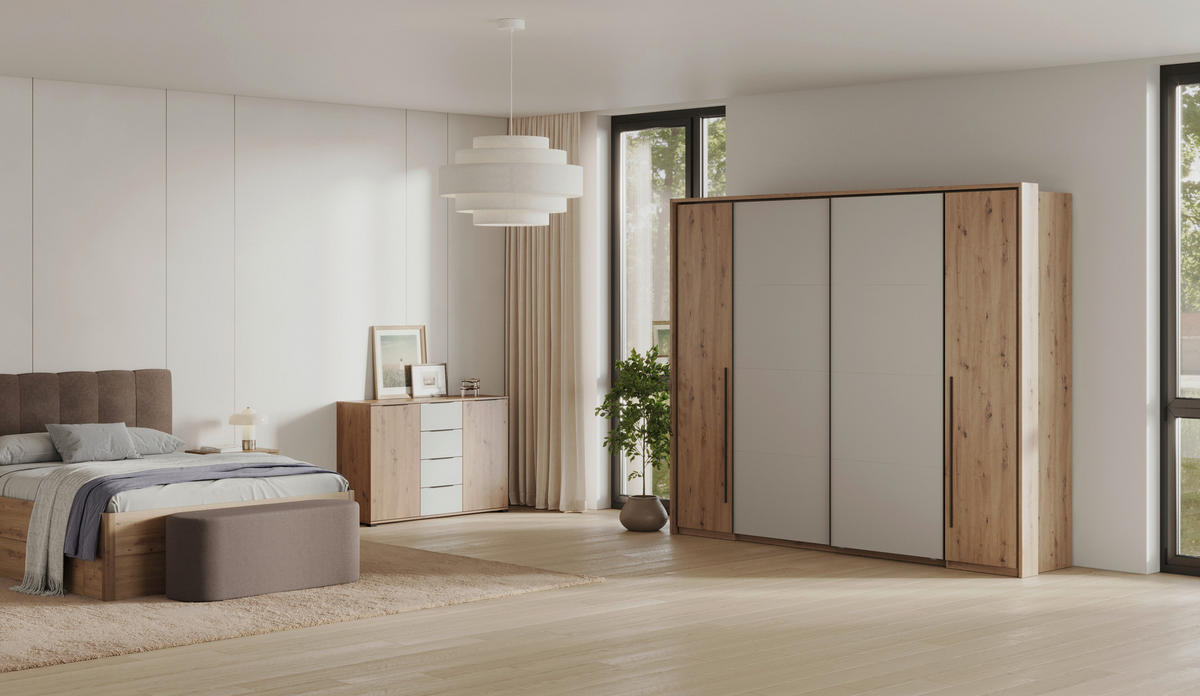 SIDEBOARD  in 130/87/40 cm  - Kaschmir/Schwarz, KONVENTIONELL, Holzwerkstoff/Metall (130/87/40cm) - Boxxx