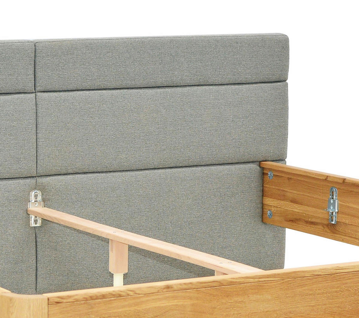 BETT - Beige/Naturfarben, MODERN, Holz (200/200cm) - MID.YOU