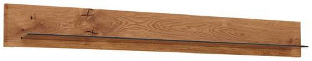 WANDBOARD Eiche massiv Eichefarben  - Eichefarben, KONVENTIONELL, Holz (180/22/22cm) - Linea Natura
