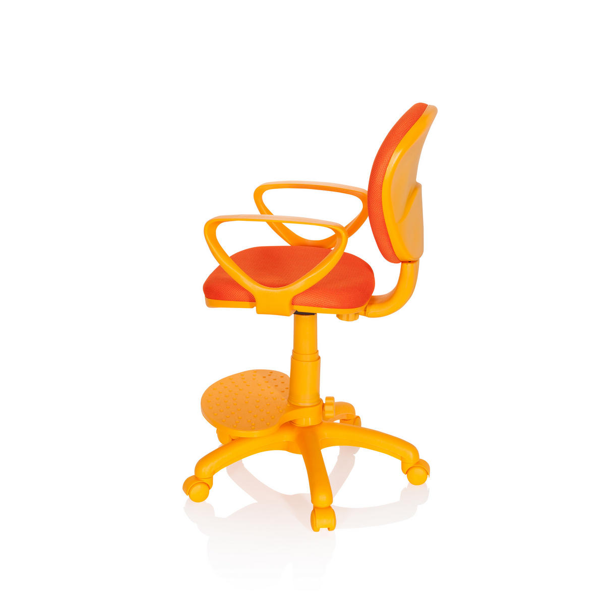 MLADINSKI VRTLJIVI STOL umetna masa oranžna  - oranžna, Basics, umetna masa (53/83-95/51cm) - MID.YOU