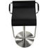 BARHOCKER in Schwarz, Edelstahlfarben - Edelstahlfarben/Schwarz, Design, Leder/Metall (47/70-97/42cm) BARHOCKER in Schwarz, Edelstahlfarben - Edelstahlfarben/Schwarz, Design, Leder/Metall (47/70-97/42cm)