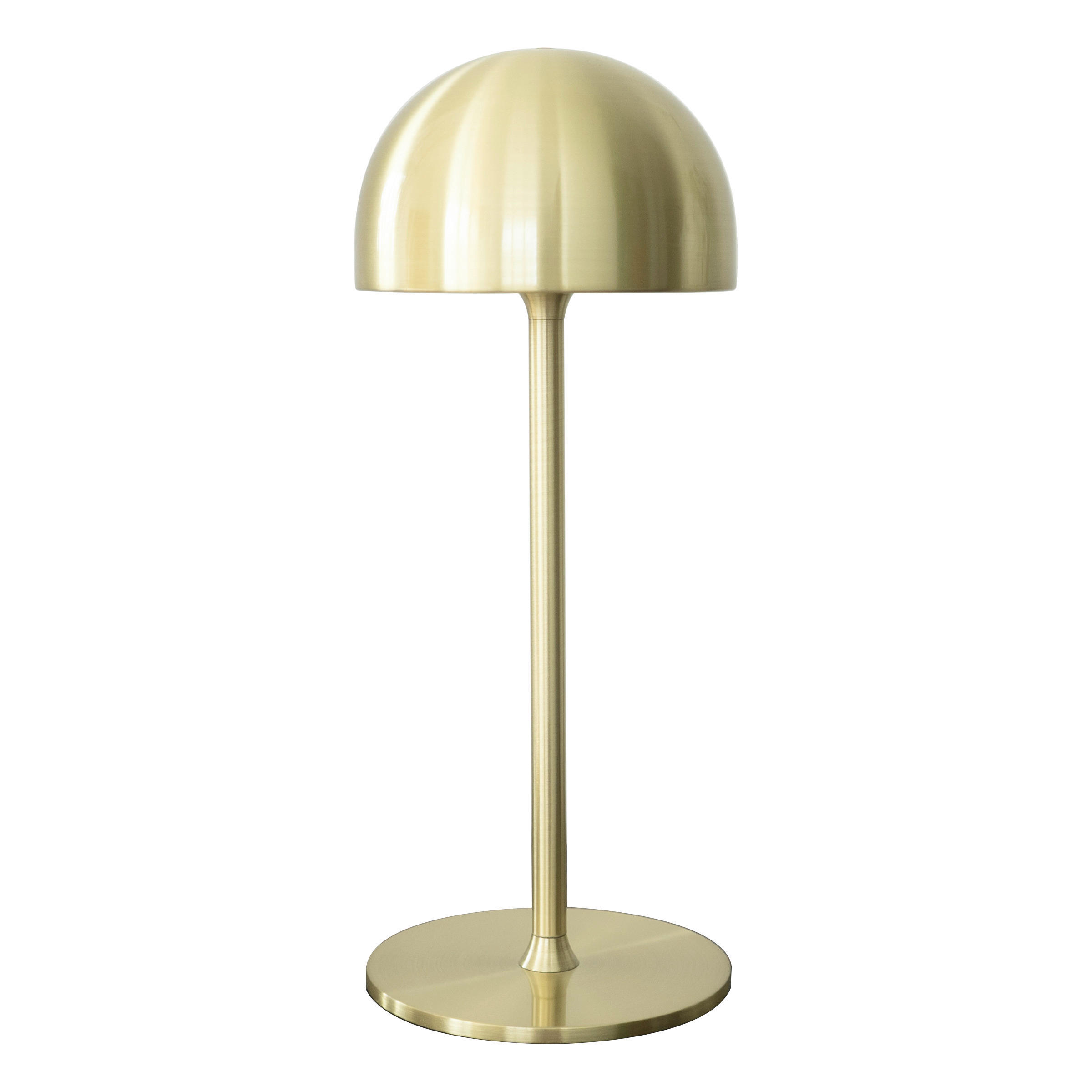 AKKU-TISCHLEUCHTE Living 11,5/30 cm - Messingfarben, Trend, Metall (11,5/30cm)