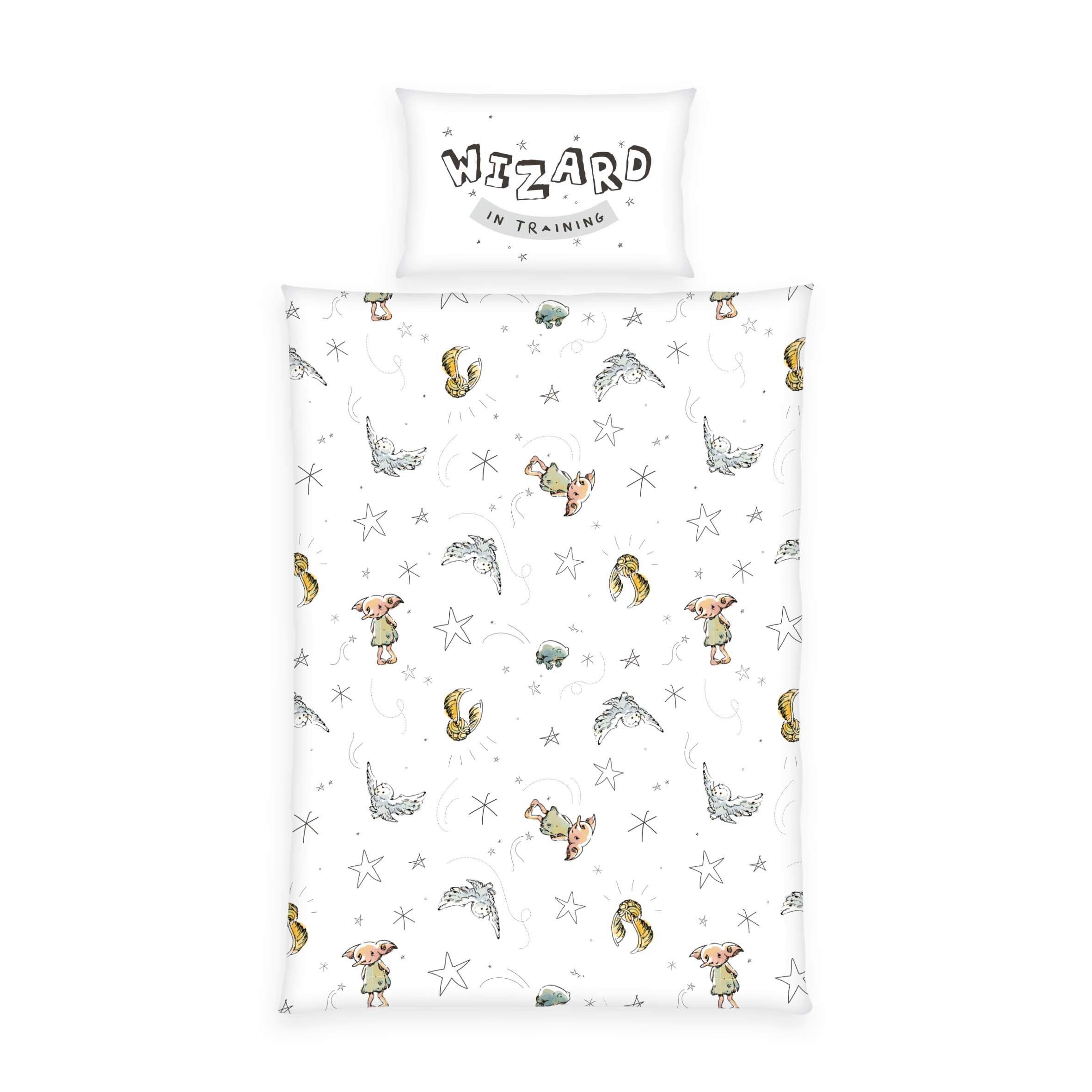 BABYBETTWÄSCHE Harry Potter Flanell 100/135 cm  - Weiß, Basics, Textil (100/135cm) - baby best