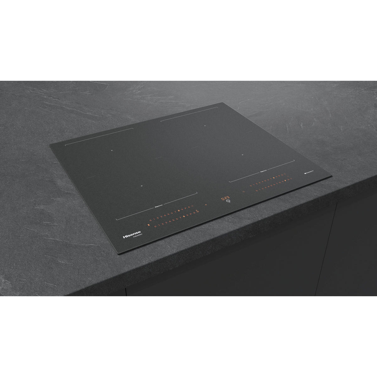 INDUKTIONSKOCHFELD HI6443SRWF  - Schwarz, Basics, Glas/Metall (59,5/5,4/52,5cm) - Hisense