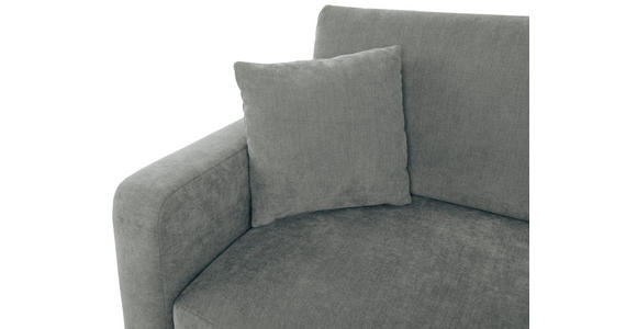 2-SITZER-SOFA in Chenille Grau  - Schwarz/Grau, KONVENTIONELL, Kunststoff/Textil (233/90/110cm) - Carryhome