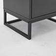 NACHTSCHRANK 47,6/53,1/40 cm  - Anthrazit/Schwarz, Design, Holzwerkstoff/Metall (47,6/53,1/40cm) - Novel