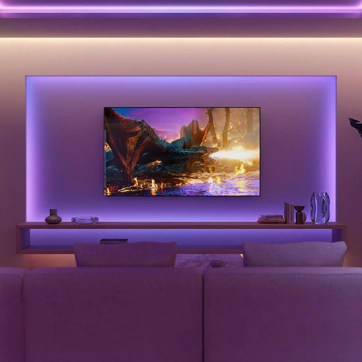 LED-STRIP Flux 1,5/0.6/200 cm  - Weiß, Basics, Kunststoff (1,5/0.6/200cm) - Philips HUE