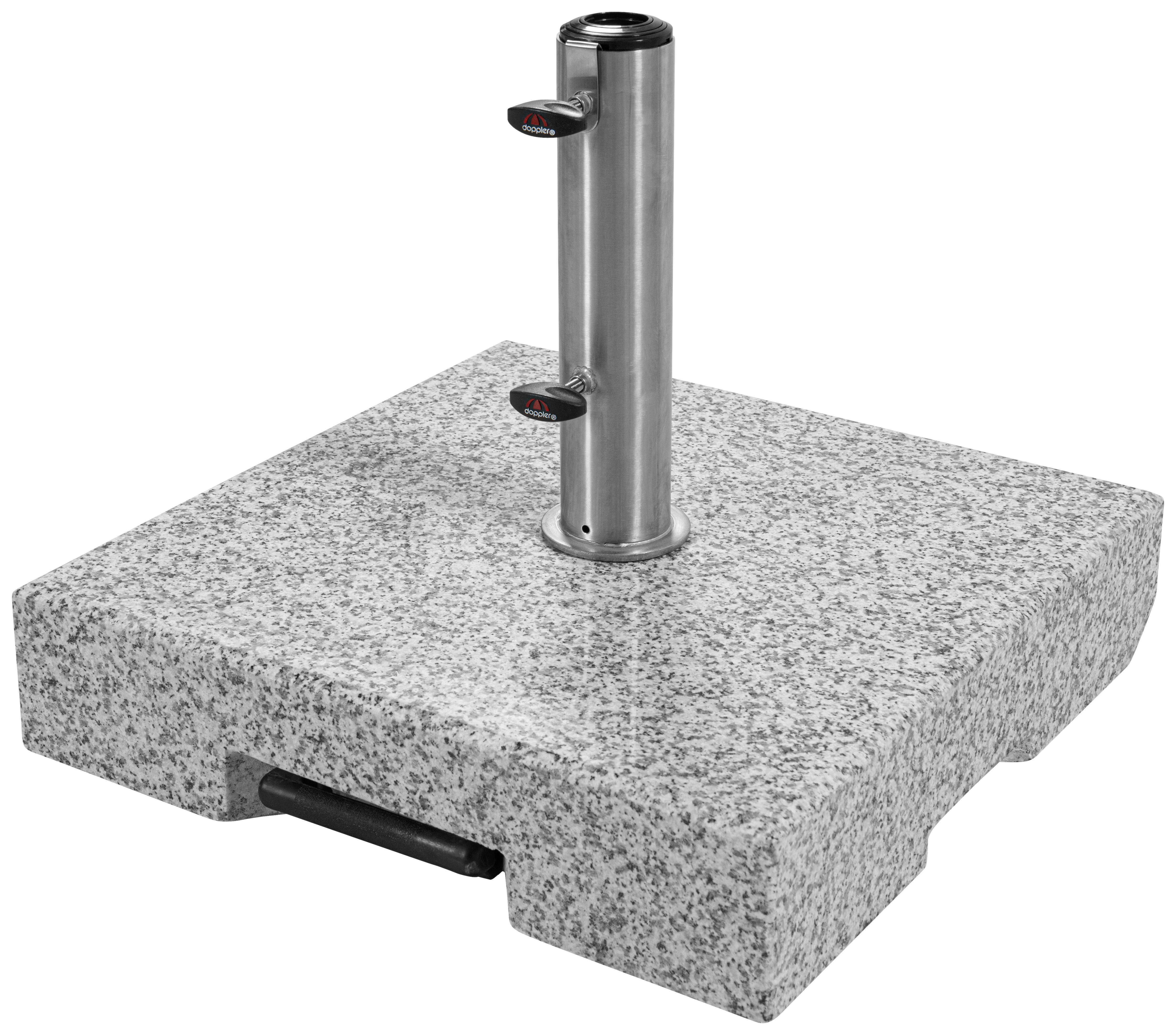 SONNENSCHIRMSTÄNDER Granit Grau  - Grau, Basics, Stein (50/11/50cm) - Doppler