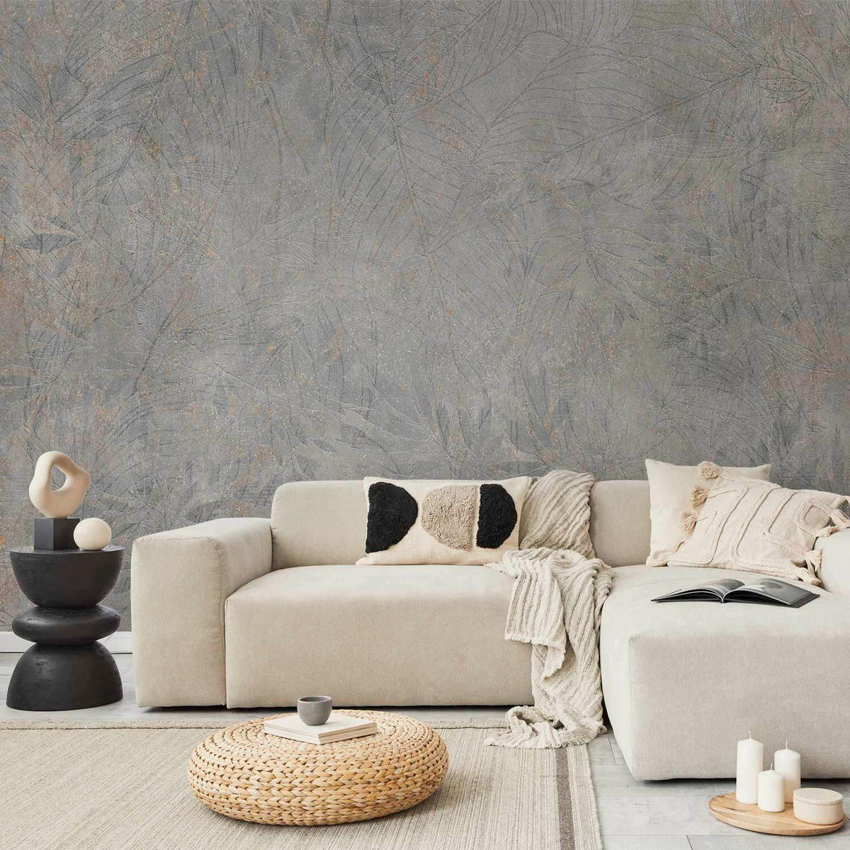 FOTOTAPETE  - Braun/Grau, LIFESTYLE, Textil (450/315cm) - artgeist