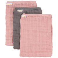 DETSKÁ RUKAVICA NA UMÝVANIE, sivá, ružová - sivá/ružová, Design, textil (22/15cm) - Patinio