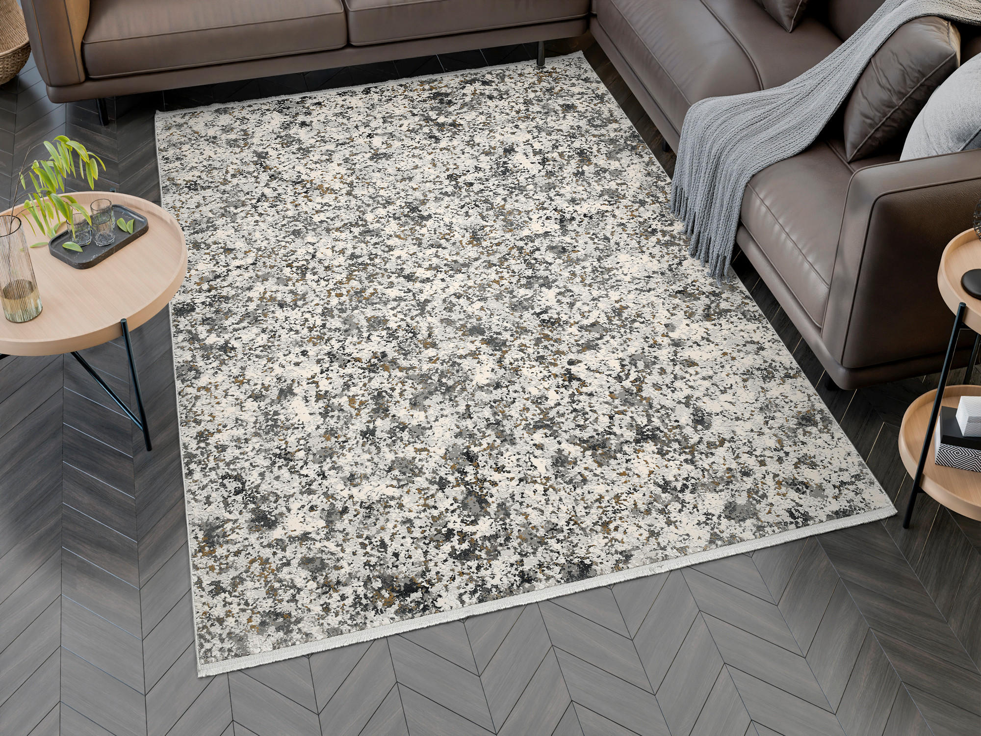 WEBTEPPICH 140/200 cm Carrara Grau  - Grau, Design, Textil (140/200cm) - Dieter Knoll