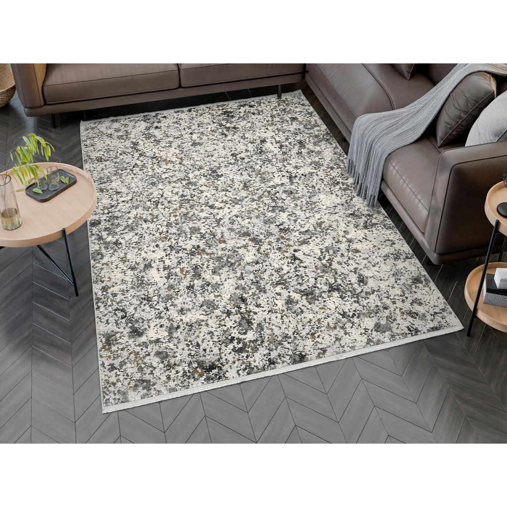 Thumbnail - Dieter Knoll Webteppich Carrara, Grau, Textil, rechteckig, 160x230 cm, Oeko-Tex® Standard 100, für Fußbodenheizung geeig...