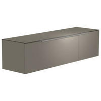 LOWBOARD  in 160/41/45 cm  - Alufarben/Grau, Design, Glas/Holzwerkstoff (160/41/45cm) - Moderano