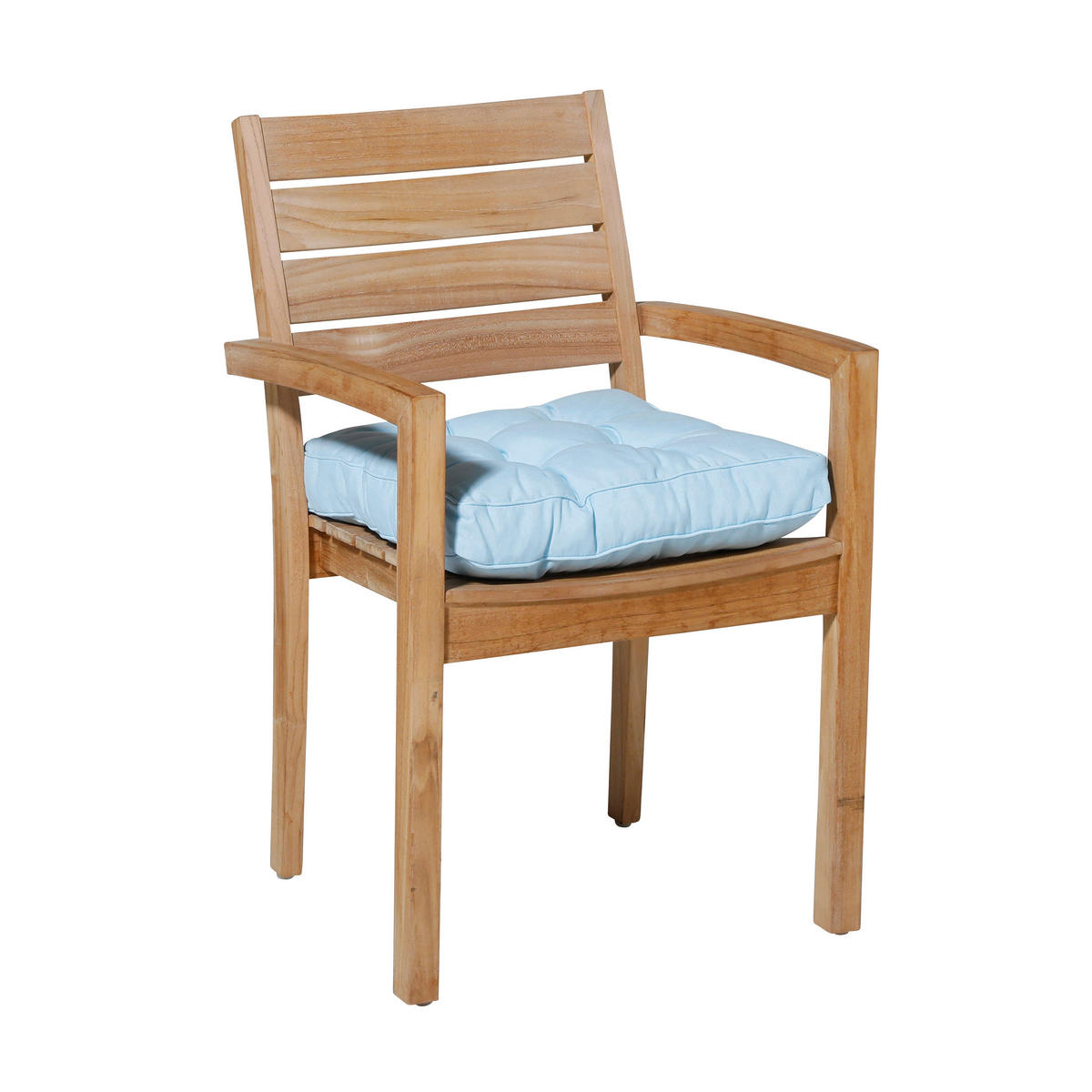 SITZKISSEN 47/47/8 cm    - Hellblau, Basics, Textil (47/47/8cm)