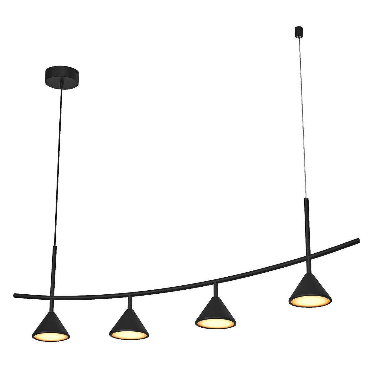 LED-PENDELLEUCHTE 120,5/14/150 cm   - Dunkelgrau, KONVENTIONELL, Kunststoff (120,5/14/150cm) - Ledvance