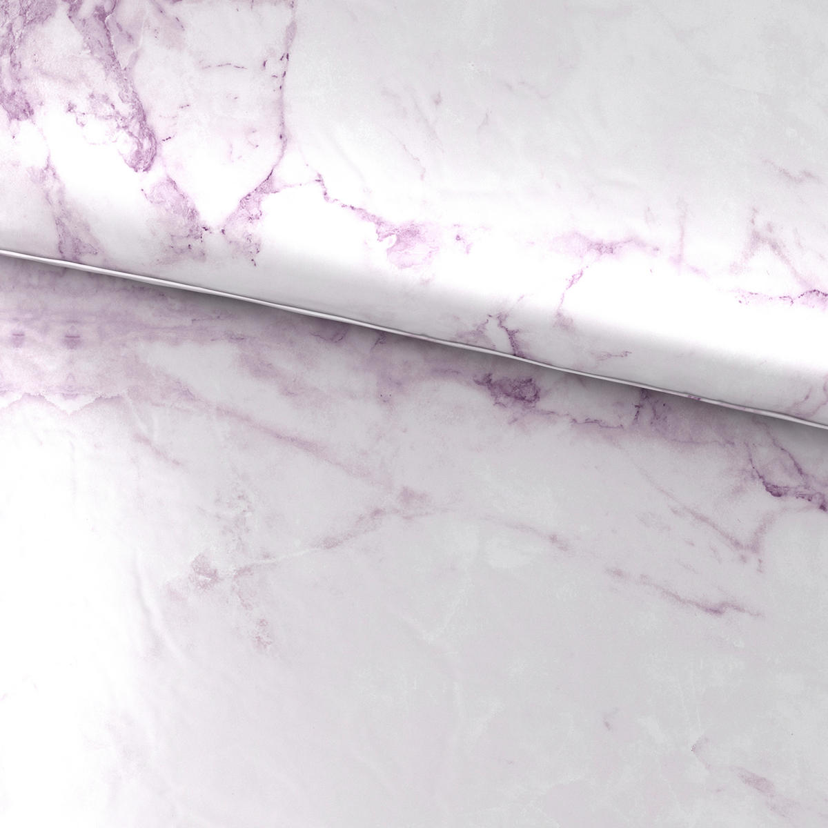 POSTELJNINA PINK MARBLE 140/220 cm saten svetlo siva  - svetlo siva, Konvencionalno, tekstil (140/220cm) - Esposa