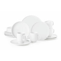 KOMBISERVICE Weiß Sento Home 16-teilig 4 Personen  - Weiß, KONVENTIONELL, Keramik (9,925kg) - Seltmann Weiden