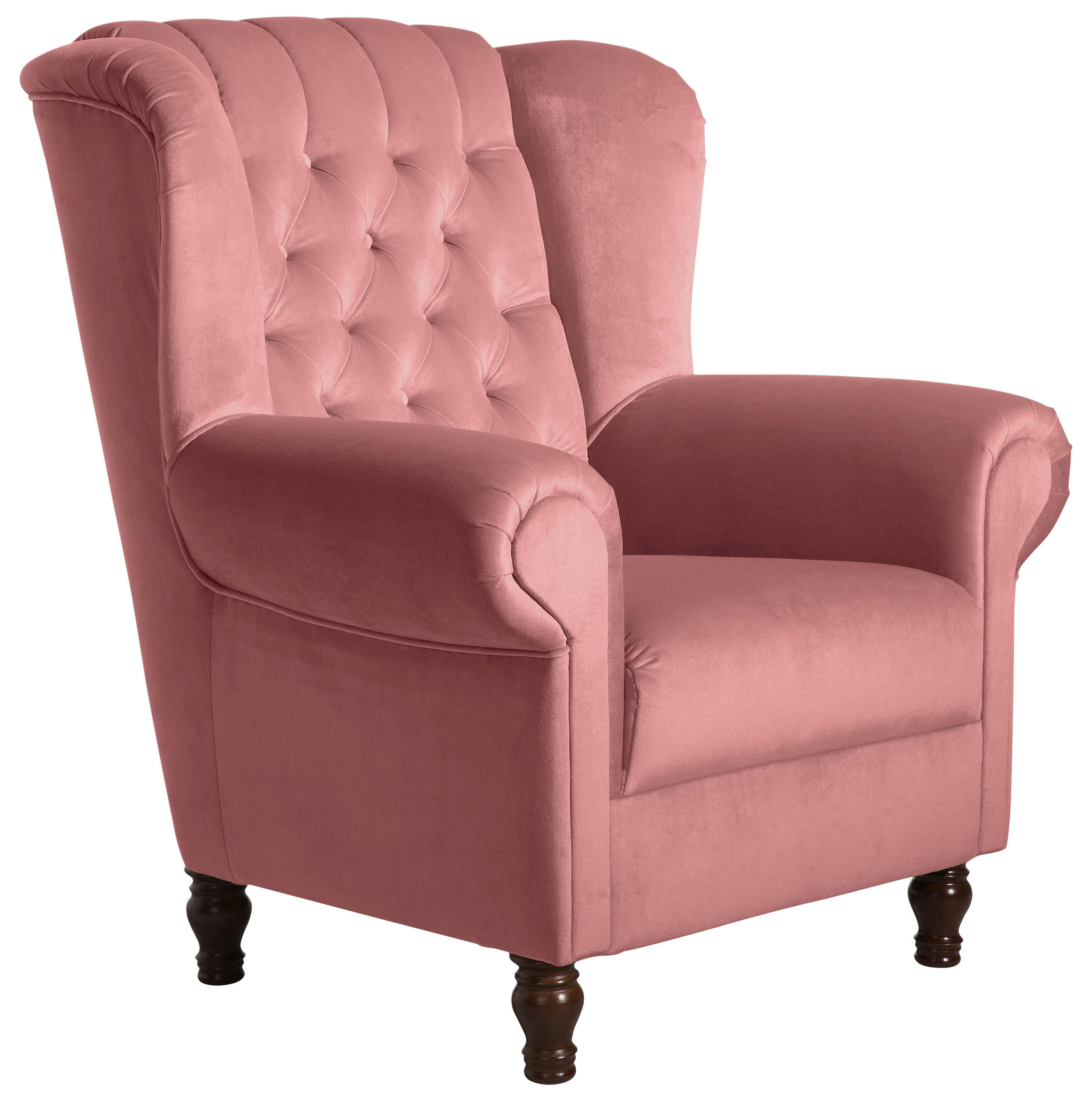 Max Winzer KRESLO UŠIAK, textil, ružová