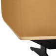ECKSOFA  in Echtleder Senfgelb  305/163 cm  - Eichefarben/Senfgelb, Design, Leder/Holz (305/163cm) - Novel