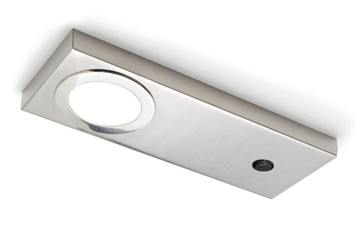 UNTERBAULEUCHTEN-SET - Edelstahlfarben, Basics, Metall (20,6/7,2/1,6cm) - HKT