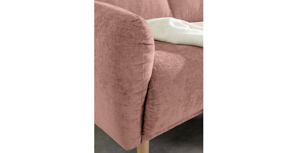 ECKSOFA Altrosa Flachgewebe  - Buchefarben/Altrosa, KONVENTIONELL, Holz/Textil (230/144cm) - Carryhome