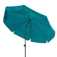 SONNENSCHIRM 200 cm Petrol  - Anthrazit/Petrol, Basics, Textil/Metall (200/200cm) - Doppler