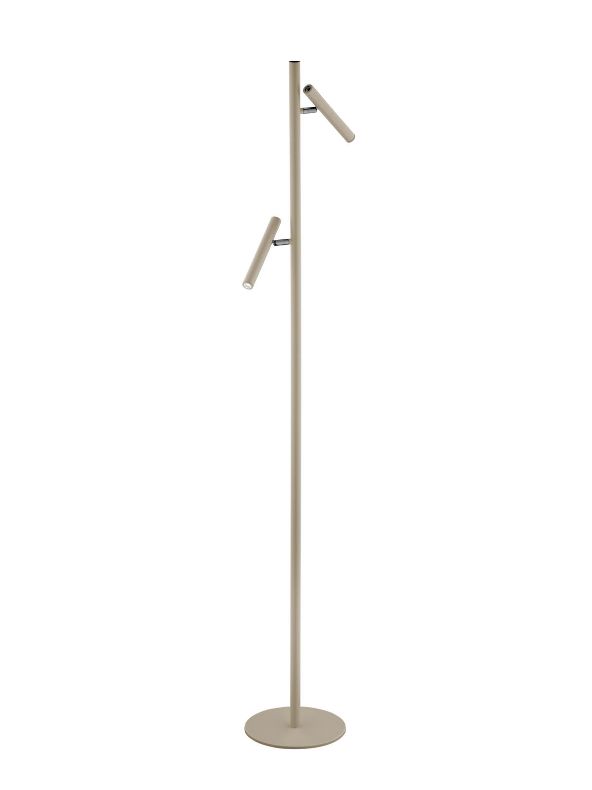 LED-STEHLEUCHTE 20/163 cm    - Sandfarben/Weiß, MODERN, Kunststoff/Metall (20/163cm) - Hell