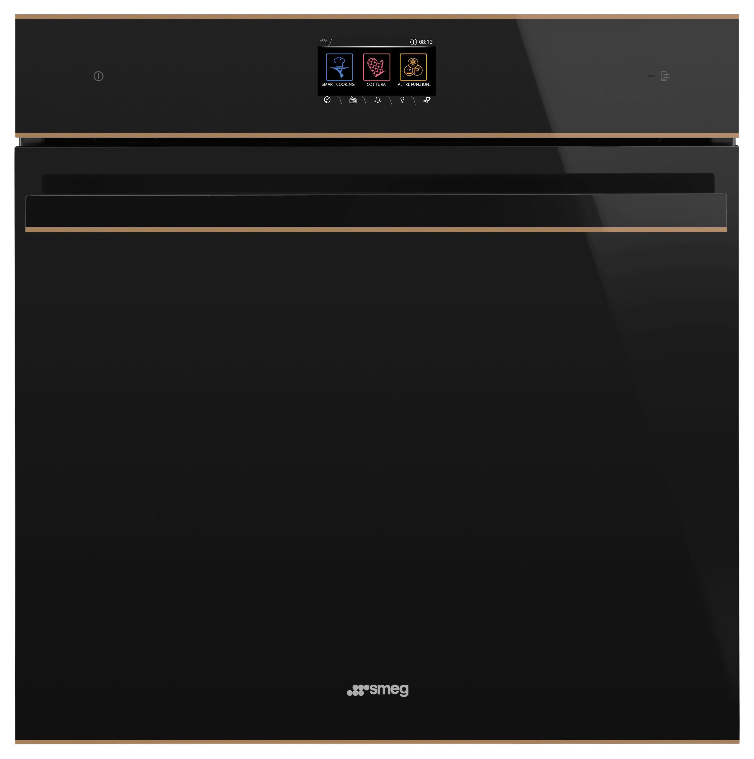 EINBAUBACKOFEN SOP6604TPNR  - Schwarz/Kupferfarben, Basics, Kunststoff/Metall (59,7/59,2/54,8cm) - SMEG