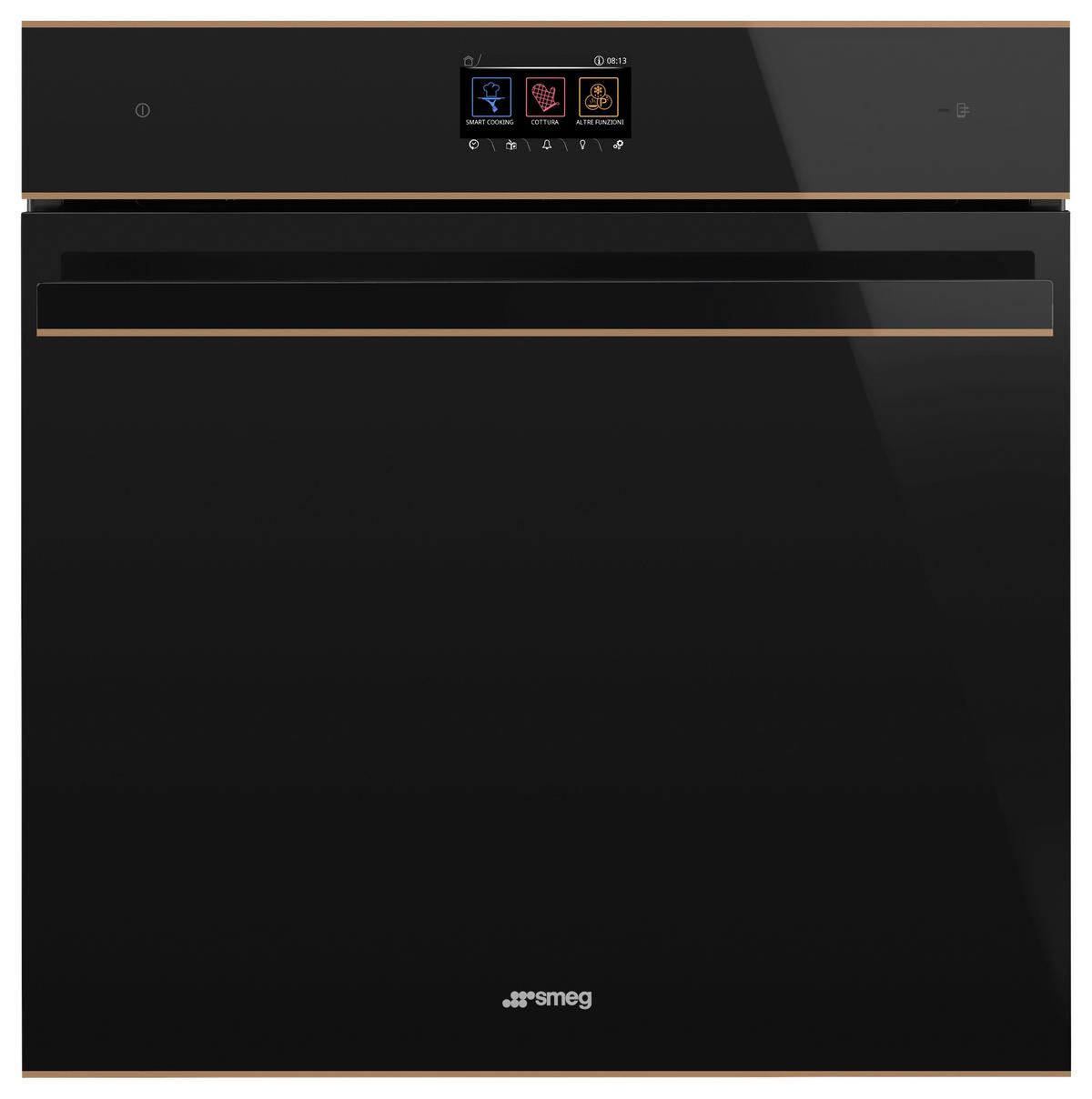 EINBAUBACKOFEN SOP6604TPNR  - Schwarz/Kupferfarben, Basics, Kunststoff/Metall (59,7/59,2/54,8cm) - SMEG
