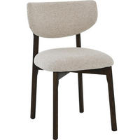 STOL     - beige/brun, Design, trä/textil (53/78/53cm) - Best Price