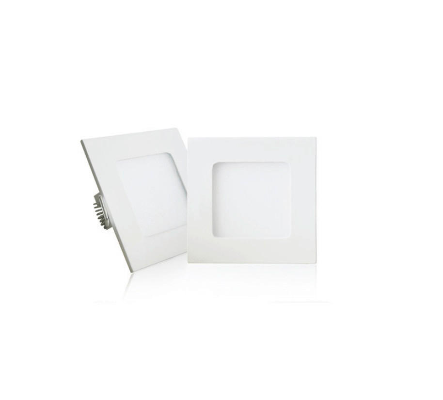 LED PANEL  - bela, Osnovno, metal/plastika (8/8cm)