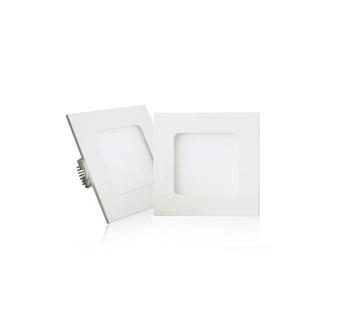 LED PANEL  - bela, Osnovno, metal/plastika (8/8cm)